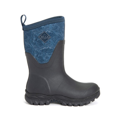 Damen Arctic Sport II Kurzstiefel Marineblau-Topographie