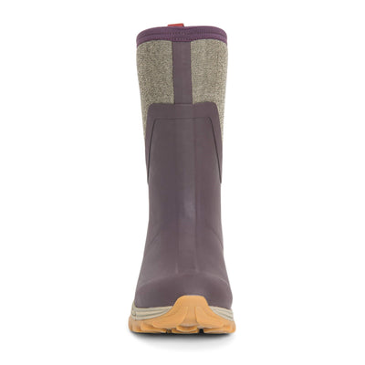 Damen Arctic Sport II Kurzstiefel Weinrot-Fischgraetmuster