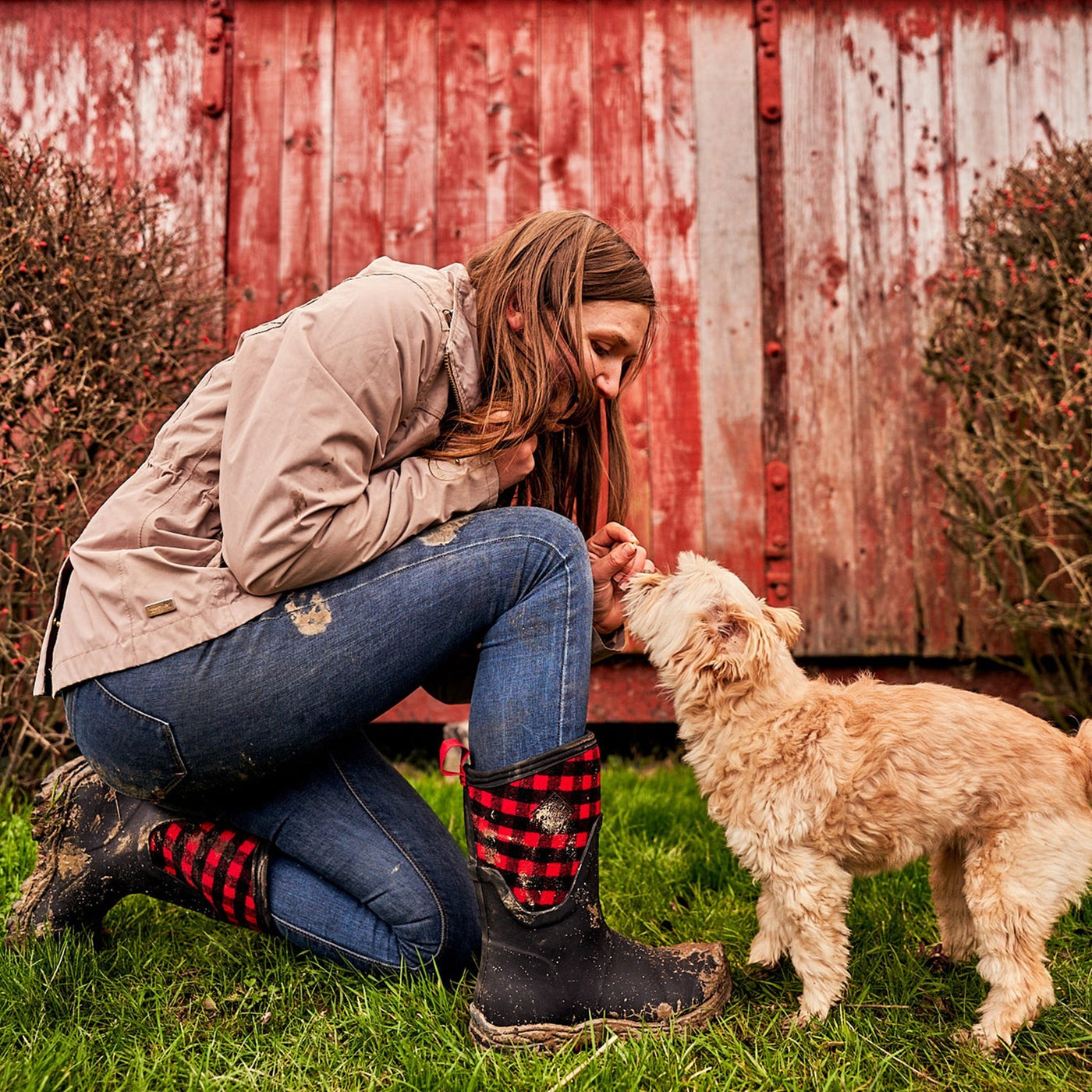 Damen Arctic Sport II Kurzstiefel Schwarz-Bueffel-Karomuster