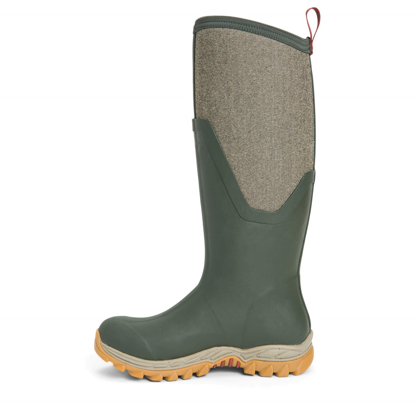 Damen Arctic Sport II Stiefel Olivgruen-Fischgraetmuster