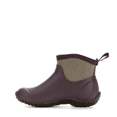 Damen RHS Muckster II Ankleboots Weinrot-Fischgraetmuster