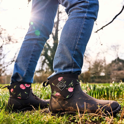 Damen RHS Muckster II Ankleboots Pfingstrose-Rosen