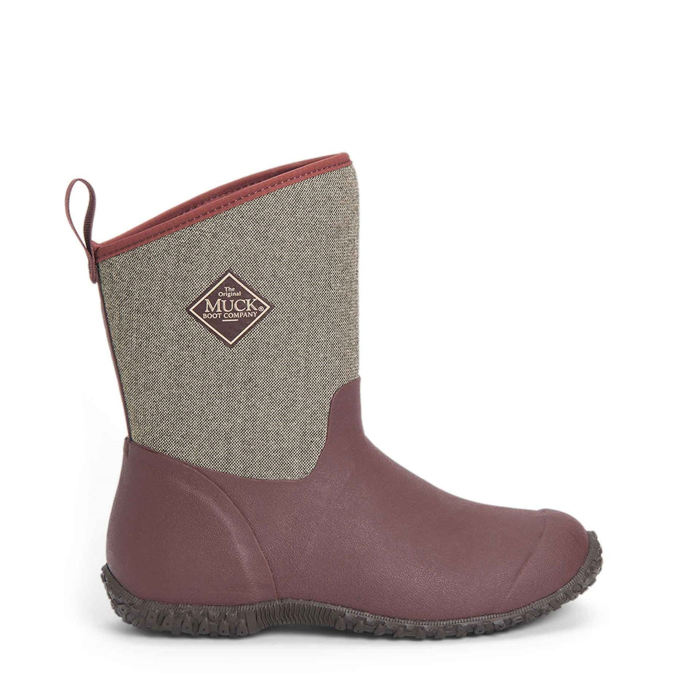 Damen RHS Muckster II Kurzstiefel Rosine-Fischgraetmuster