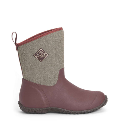 Damen RHS Muckster II Kurzstiefel Rosine-Fischgraetmuster