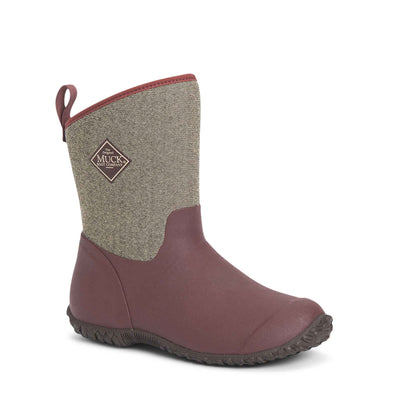 Damen RHS Muckster II Kurzstiefel Rosine-Fischgraetmuster