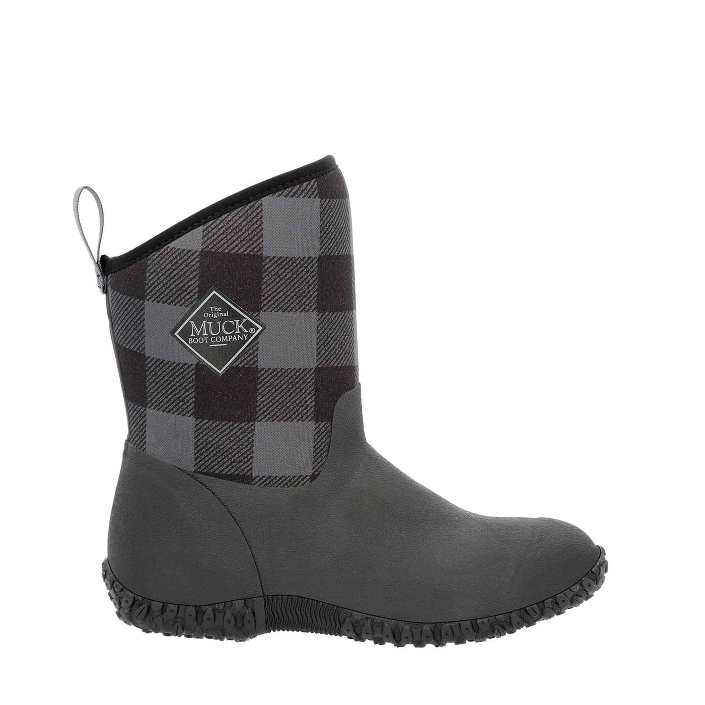 Damen RHS Muckster II Kurzstiefel Schwarz-Grau-Karomuster
