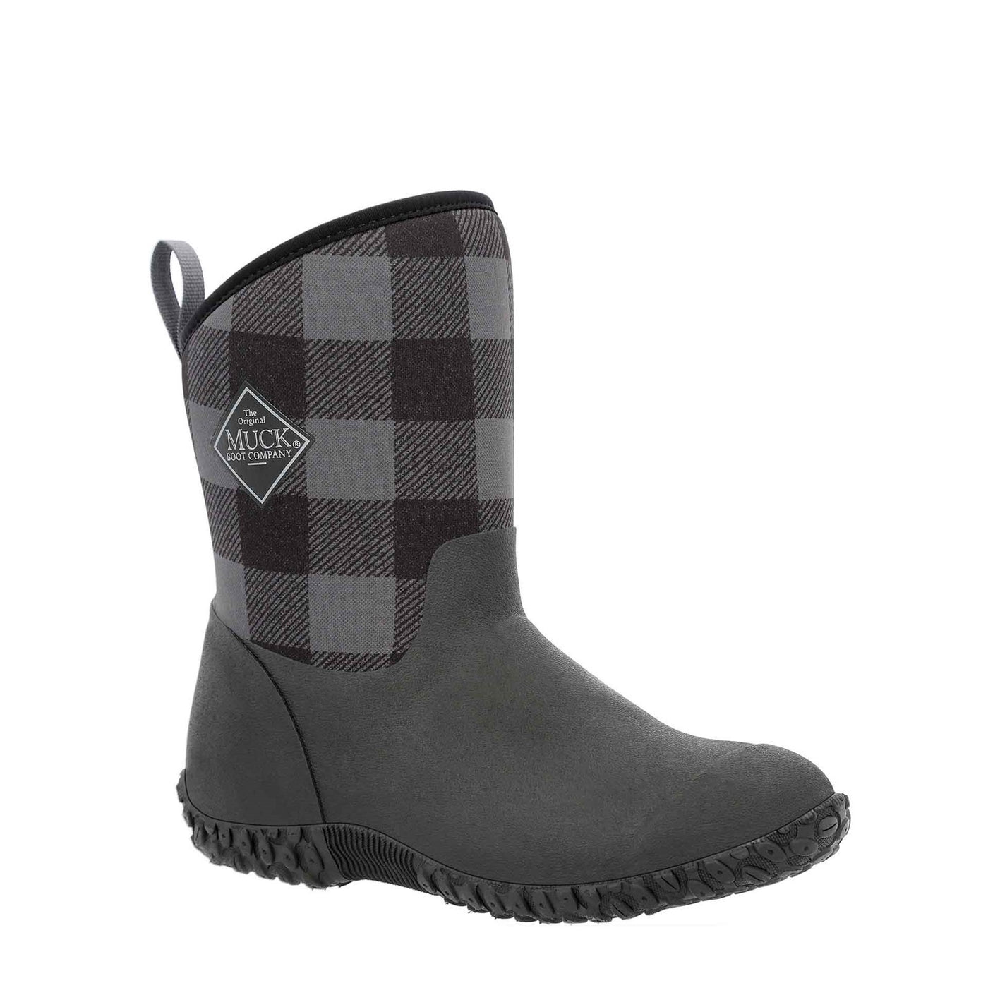 Damen RHS Muckster II Kurzstiefel Schwarz-Grau-Karomuster