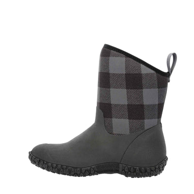 Damen RHS Muckster II Kurzstiefel Schwarz-Grau-Karomuster