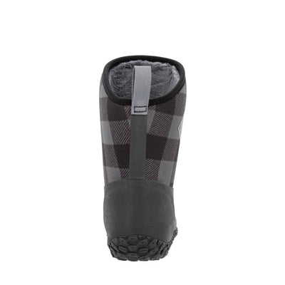 Damen RHS Muckster II Kurzstiefel Schwarz-Grau-Karomuster