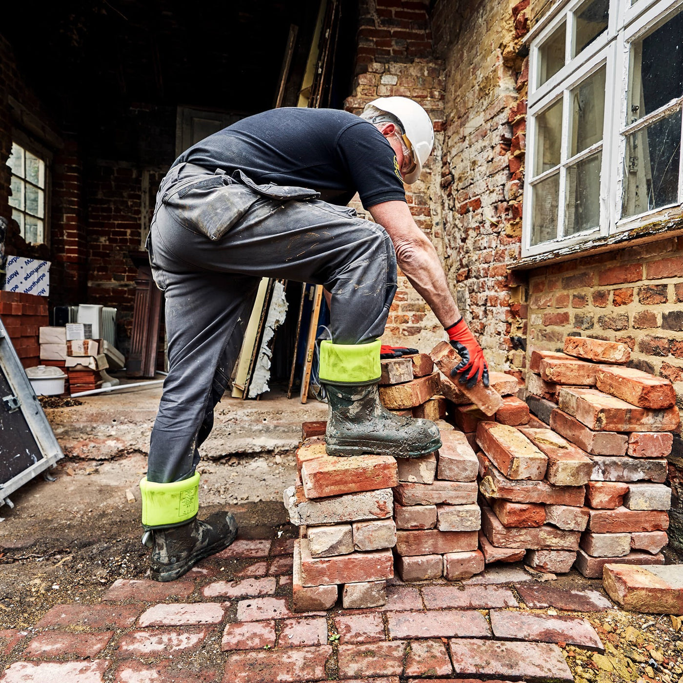 Unisex Chore Max S5 Stiefel mit Zehenbereich aus Stahl Schwarz