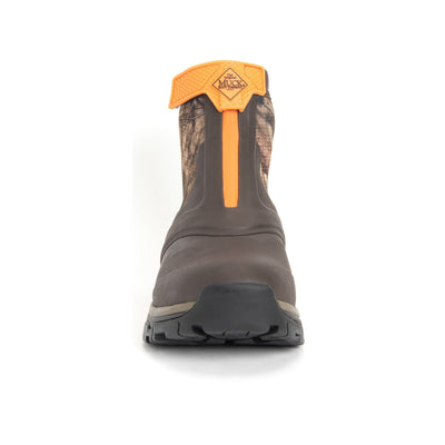 Herren Apex Ankleboots mit Reißverschluss Eichenblatt-Druck-mit-Moosgruen