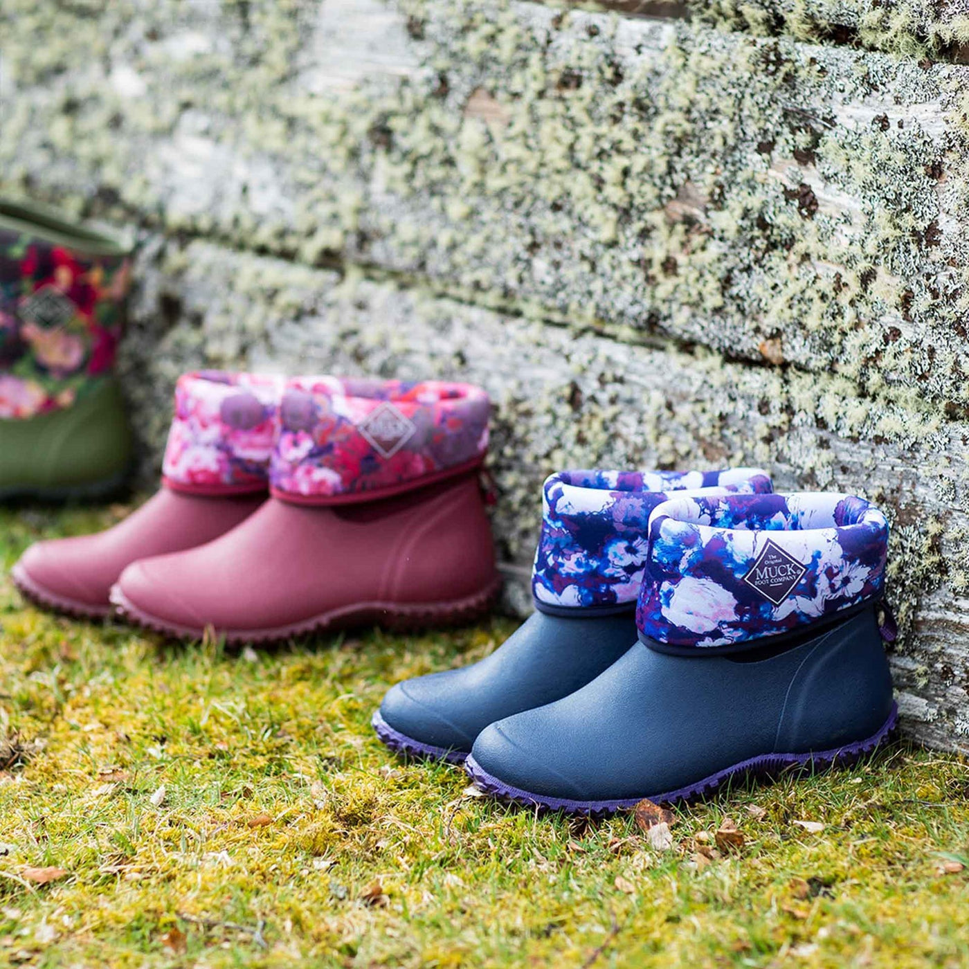 Damen RHS Muckster II Kurzstiefel Pfingstrose-Rosen