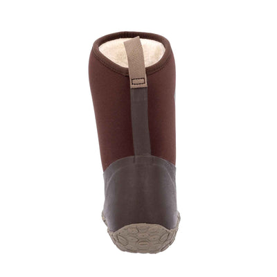 Damen RHS Muckster II Kurzstiefel Braun-Creme-Kunstfell