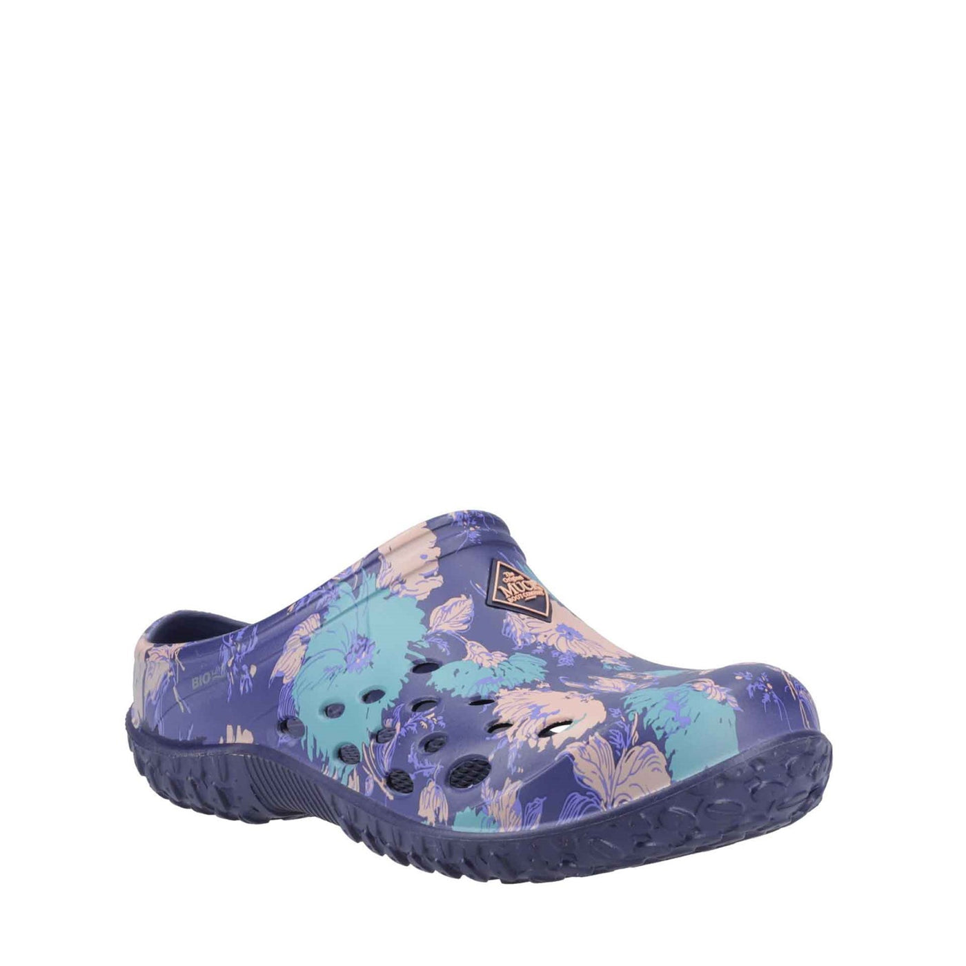 Damen Muckster Lite Clogs Marineblau-Blumenmuster