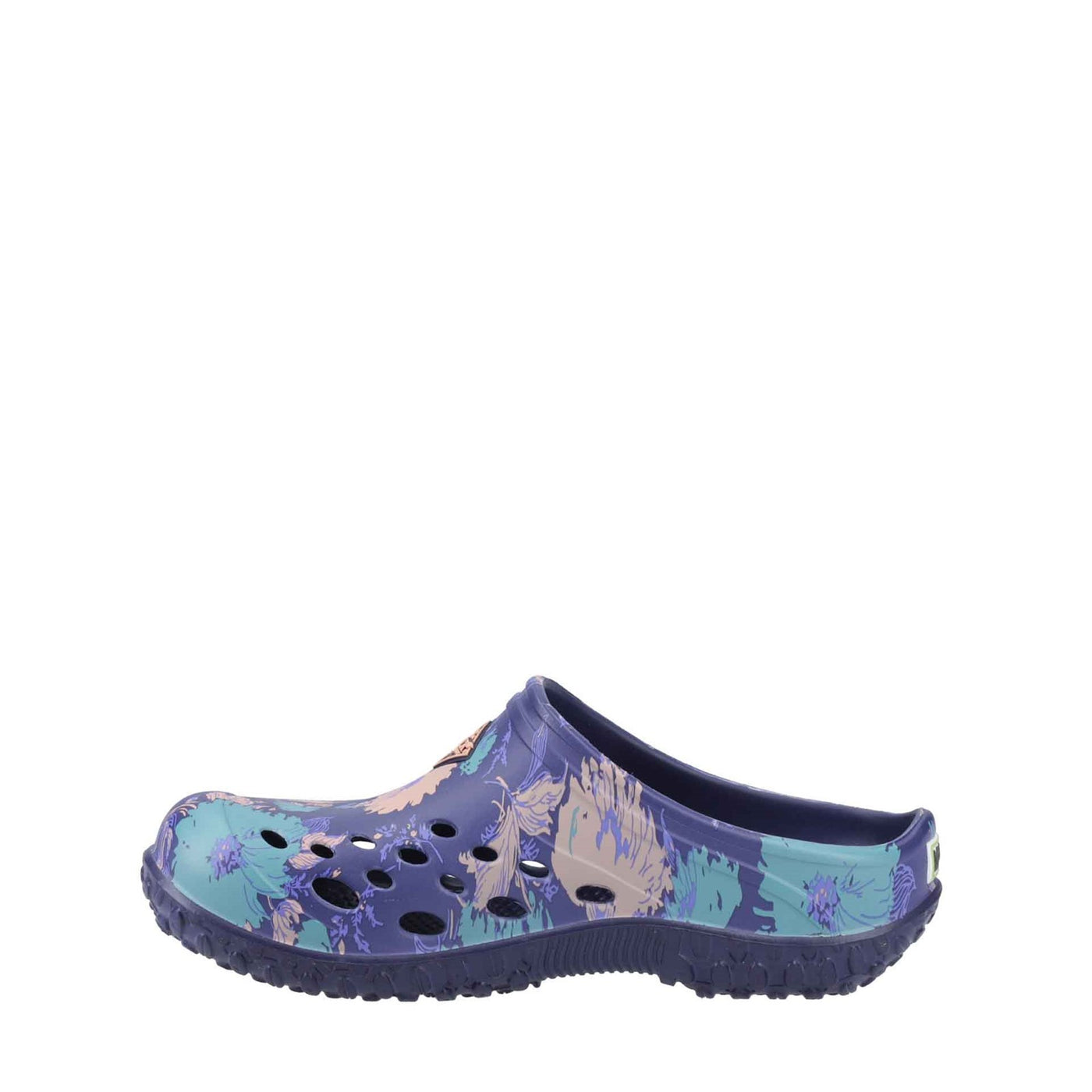 Damen Muckster Lite Clogs Marineblau-Blumenmuster