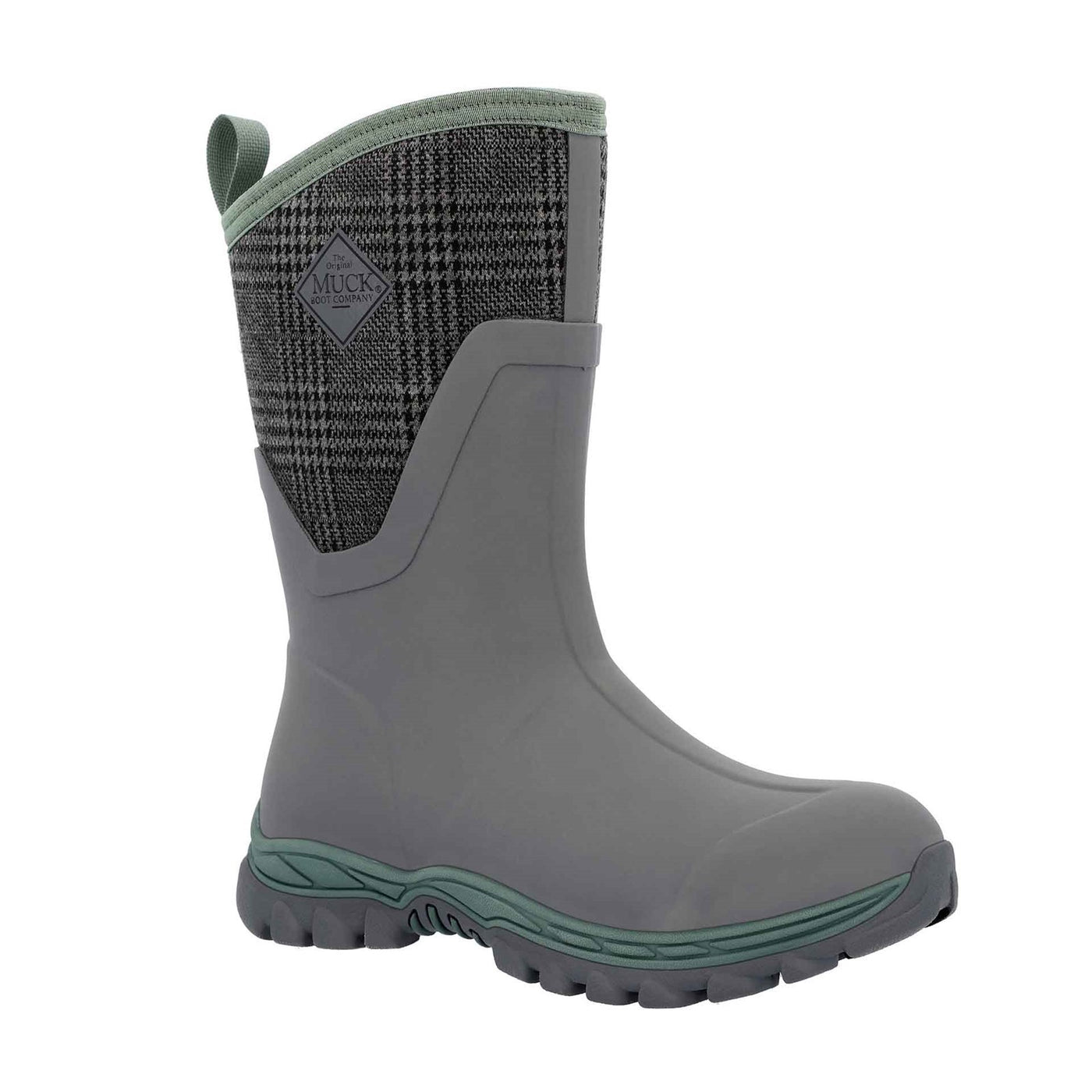Damen Arctic Sport II Kurzstiefel Grau-Karomuster