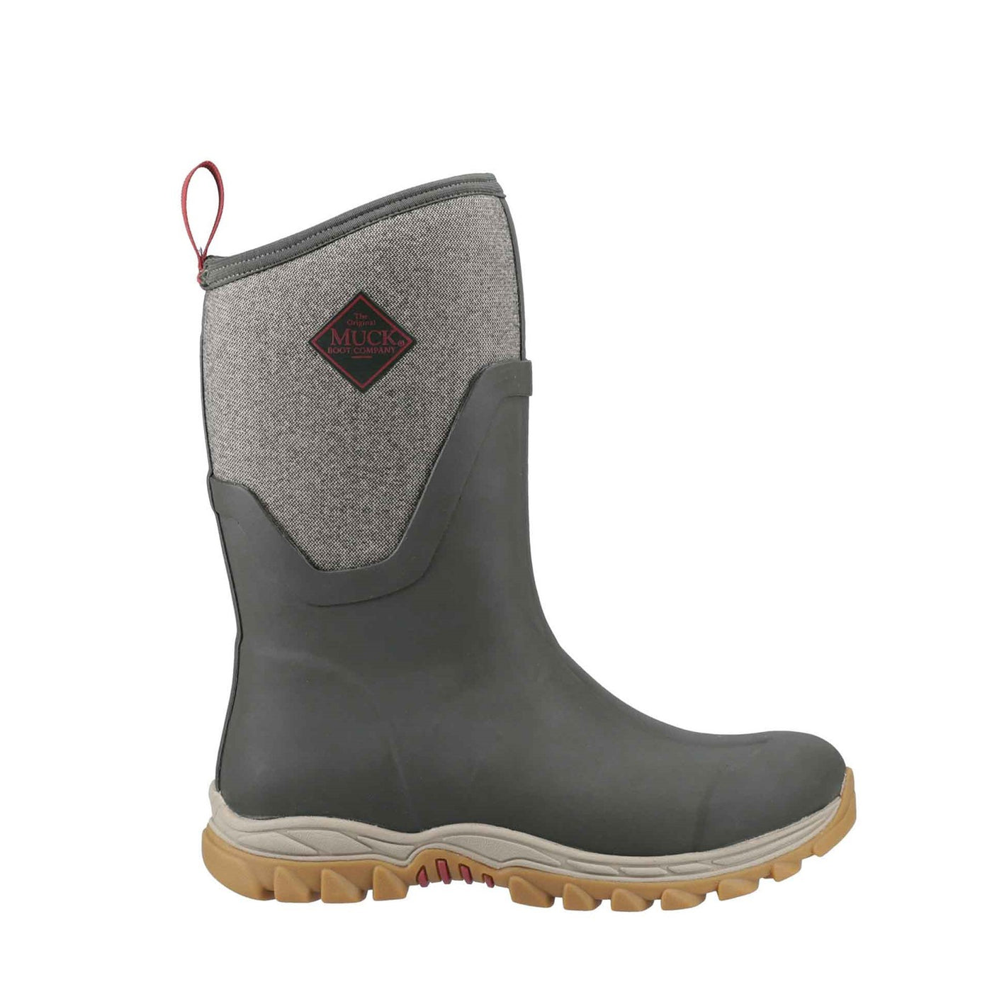 Damen Arctic Sport II Kurzstiefel Olivgrün/Fischgrätmuster