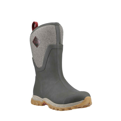 Damen Arctic Sport II Kurzstiefel Olivgrün/Fischgrätmuster