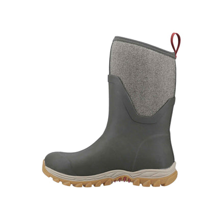 Damen Arctic Sport II Kurzstiefel Olivgrün/Fischgrätmuster