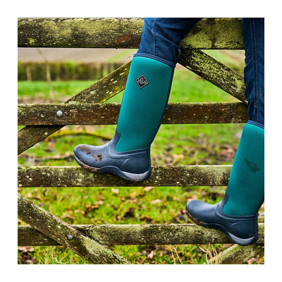 Damen Arctic Adventure Stiefel Marineblau-Tannengruen