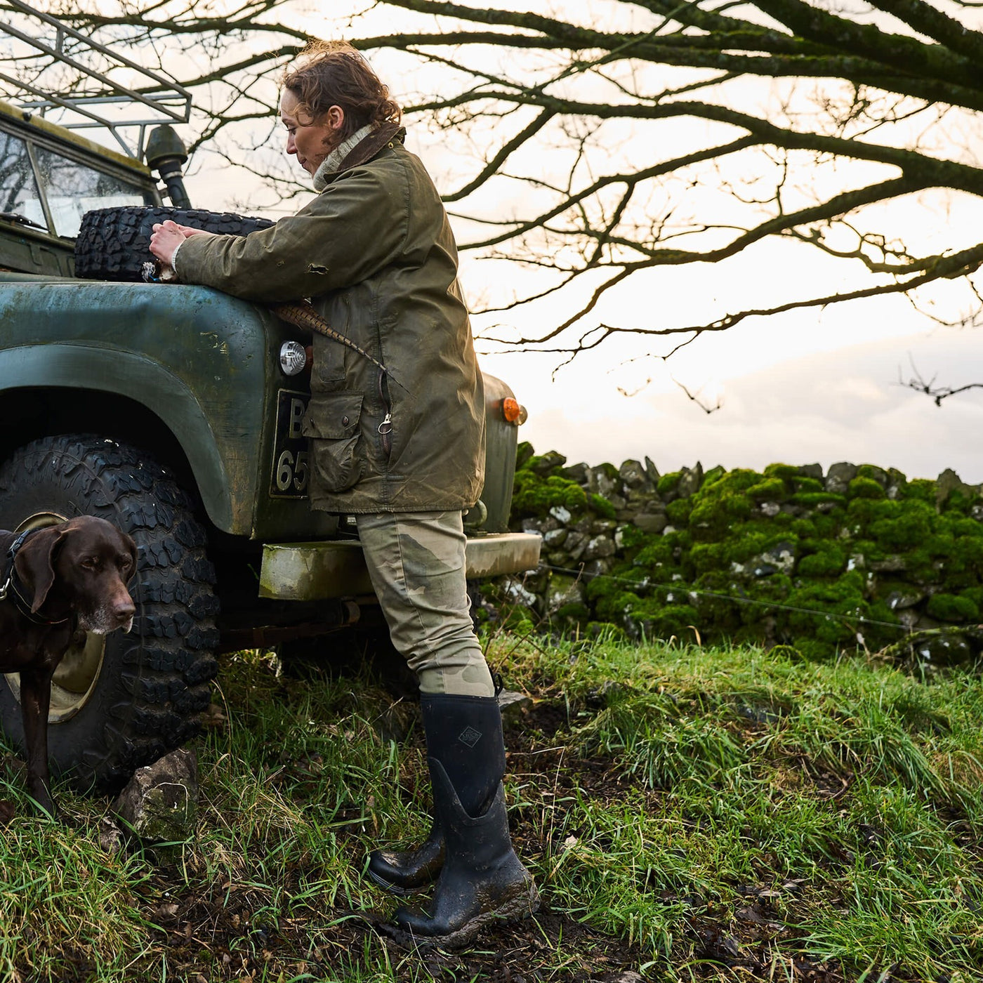 Damen Arctic Sport II Stiefel Schwarz-Moosgruen