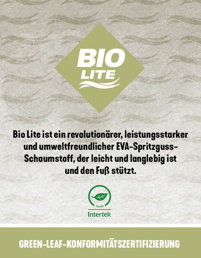 Bio Lite-Logo auf strukturiertem Hintergrund