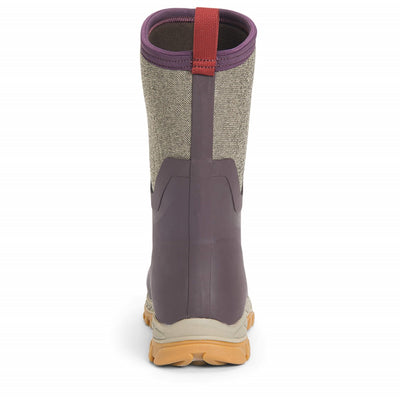 Damen Arctic Sport II Kurzstiefel Weinrot/Fischgrätmuster