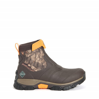 Herren Apex Kurzstiefel mit Reißverschluss Eichenblatt-Druck mit Moosgrün