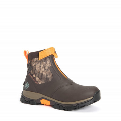 Herren Apex Kurzstiefel mit Reißverschluss Eichenblatt-Druck mit Moosgrün