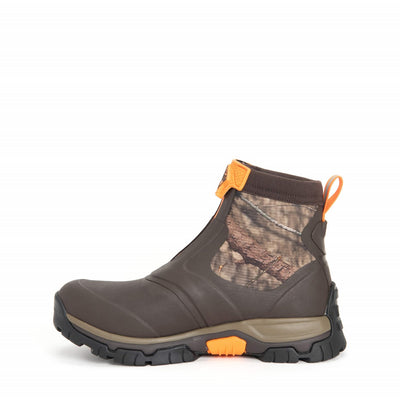 Herren Apex Kurzstiefel mit Reißverschluss Eichenblatt-Druck mit Moosgrün