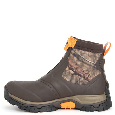Herren Apex Kurzstiefel mit Reißverschluss Eichenblatt-Druck mit Moosgrün