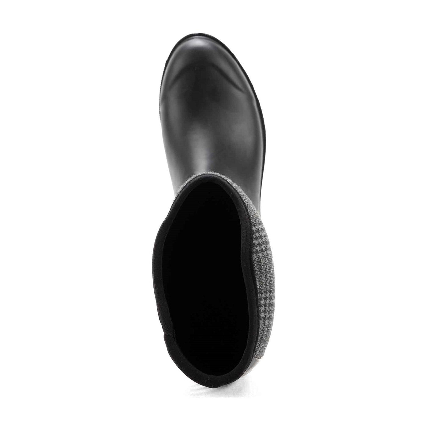 Damen Derby Stiefel Schwarz/Karomuster