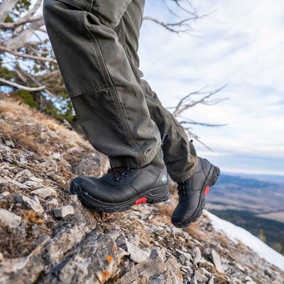 Herren Apex Kurzstiefel mit Schnürung Schwarz