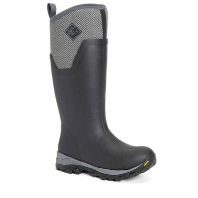Damen Arctic Ice Vibram AG All Terrain Stiefel Grau mit geometrischem Druck