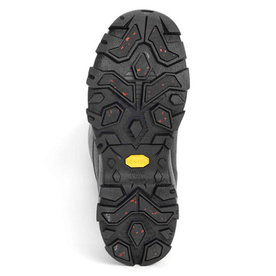 Damen Arctic Ice Vibram AG All Terrain Stiefel Grau mit geometrischem Druck