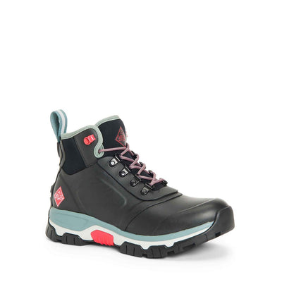 Damen Apex Kurzstiefel mit Schnürung Schwarz