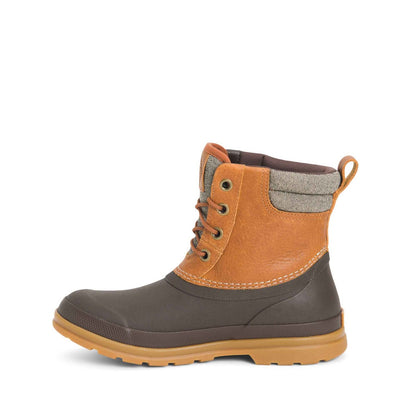 Damen Muck Originals Duck Leder-Kurzstiefel mit Schnürung Hellbraun