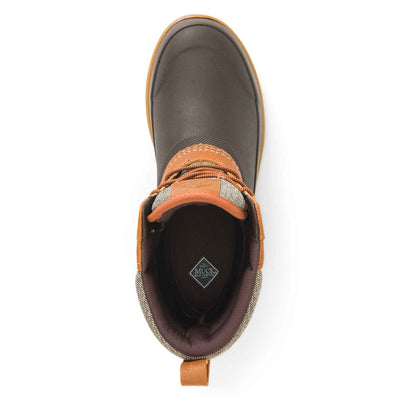Damen Muck Originals Duck Leder-Kurzstiefel mit Schnürung Hellbraun
