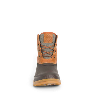 Damen Muck Originals Duck Leder-Kurzstiefel mit Schnürung Hellbraun
