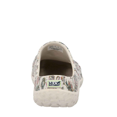 Damen Muckster Lite Clogs Hellgrau/Blumenmuster