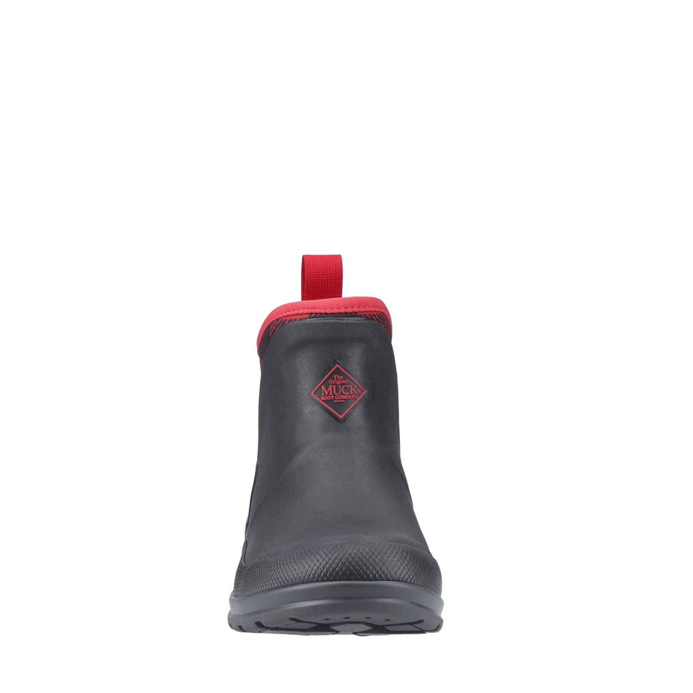 Damen Muck Originals Ankleboots mit Anziehlasche Schwarz/Büffel/Karomuster