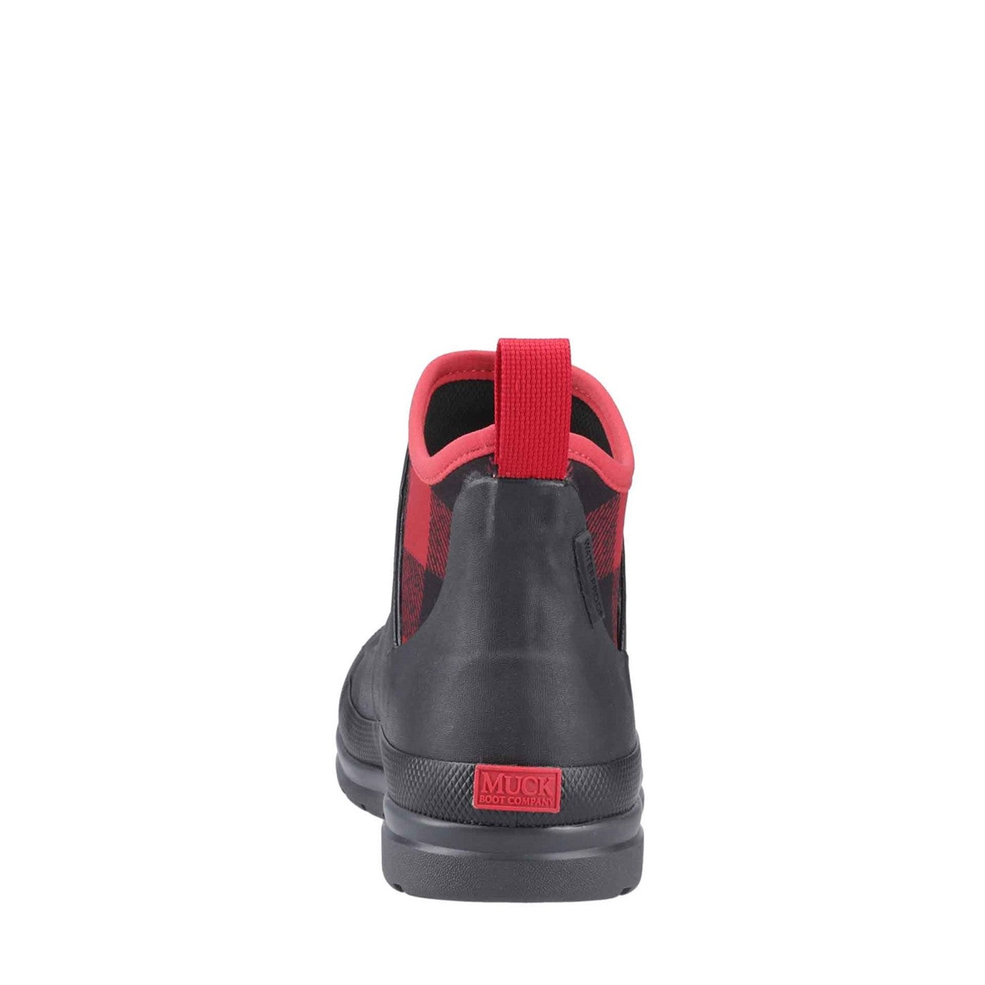 Damen Muck Originals Ankleboots mit Anziehlasche Schwarz/Büffel/Karomuster