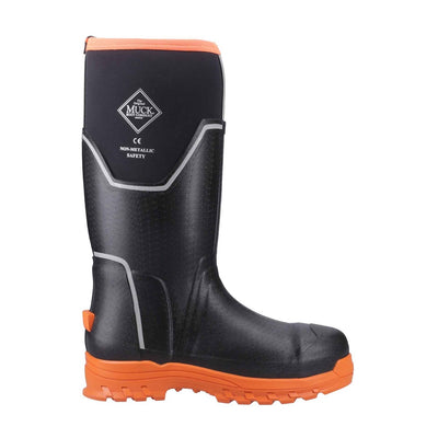 Damen Damen Muck Grit S5 Stiefel Schwarz/Orange
