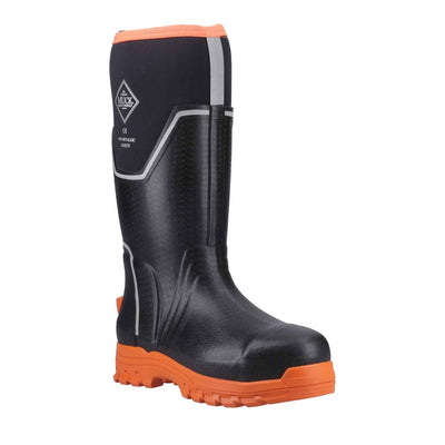 Damen Damen Muck Grit S5 Stiefel Schwarz/Orange