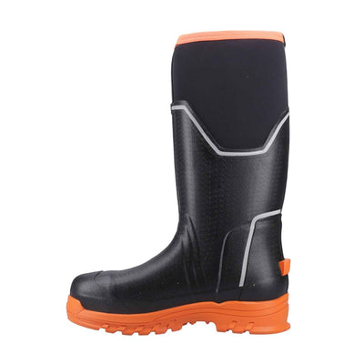 Damen Damen Muck Grit S5 Stiefel Schwarz/Orange