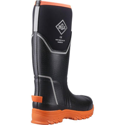 Damen Damen Muck Grit S5 Stiefel Schwarz/Orange