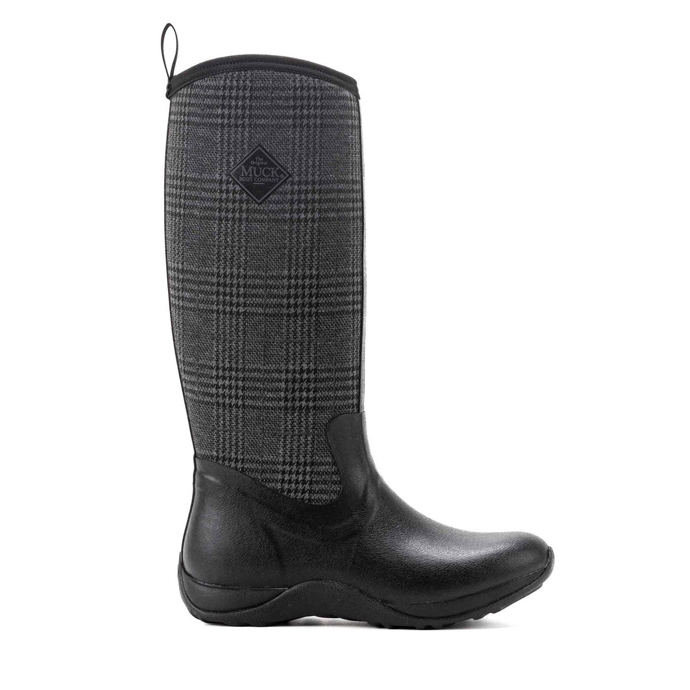 Damen Arctic Adventure Stiefel Schwarz/Karomuster