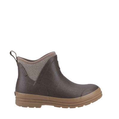Damen Muck Originals Ankleboots mit Fleecefutter Braun/Karomuster
