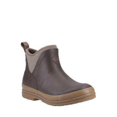 Damen Muck Originals Ankleboots mit Fleecefutter Braun/Karomuster